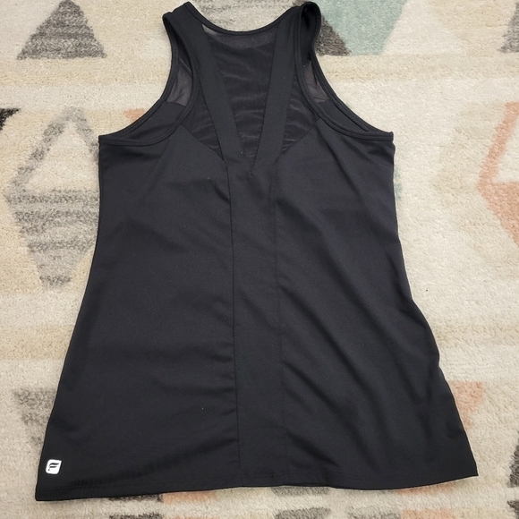 Fabletics Black Mesh Racerback Tank Top Size Small - Picture 3 of 7
